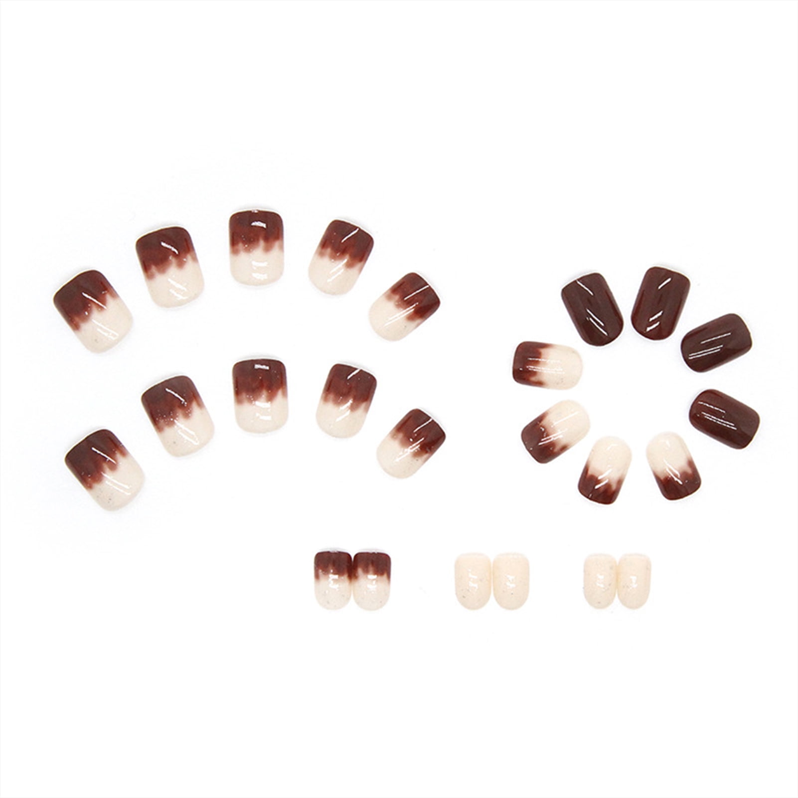 24 Cool Nail Kit with Glue Gel Jumping Colors Halo Dyeing Full Cover