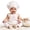 White, variant on Ylsteed Newborn Little Chefs Photography Clothes Embroidered Aprons Girl Boy Baby Chef Hats Bib Suitable For Taking Picturess Props 0-12 Months