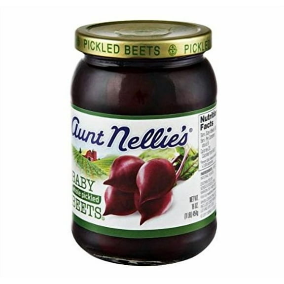 Aunt Nellie's Whole Pickled Baby Beets KKS1 (Pack of 3) 16 oz Jars