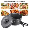 thumbnail image 3 of 1 Set of Outdoor Picnic Cooking Pan Pot Teapot Camping Utensils Portable Cooking Pot, 3 of 6