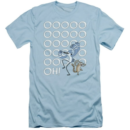 Trevco THE REGULAR SHOW OOOOOH Light Blue Adult Unisex T-Shirt