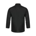 thumbnail image 2 of Jelory Unisex Chef Coat Long Sleeves Double-Breasted Hotel Restaurant Kitchen Work Uniform Black L, 2 of 7