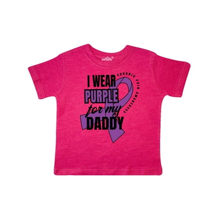 

Inktastic Chronic Pain I Wear Purple For My Daddy Gift Toddler Boy or Toddler Girl T-Shirt