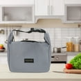 thumbnail image 3 of Unique Bargains 1 Pc Durable Buckle Lunch Bag Gray, 3 of 5