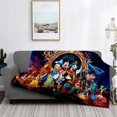 thumbnail image 3 of Manta de felpa suave con dibujos animados de Disney, Minnie y Mickey, manta de franela para sala de estar, dormitorio, cama, sofá, funda de picnic, 3 of 5