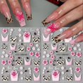 thumbnail image 3 of Christmas 5D Embossed Nail Art Stickers Set Leopard Print Flower Decals for DIY Manicure 2Pcs, 3 of 4
