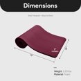 thumbnail image 4 of BalanceFrom Yoga Mat, 1" Extra Thick Exercise Pilates Workout Mat, Deep Wine, 4 of 12