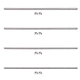 thumbnail image 1 of 4 Pcs Barre de Fil en Acier Inoxydable 320mm x M8 Ton Argent, 1 of 8