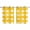 Yellow, variant on Yellow Plaid Kitchen Curtains Small Short 39 Inch Length, Watercolor Grid Checker Gingham Farmhouse Grommet Bedroom Living Room Curtains, Light Filtering Cafe Curtain Drapes 2 Panels Set 55''x39''