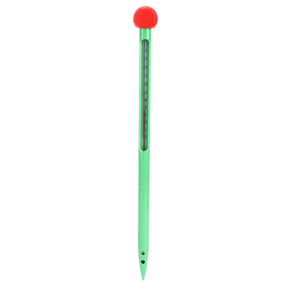 Thermomètre De Sol, Outil De Testeur De Température De Thermomètre De Mètre De Sol En Plastique Et En Verre -10-110 ℃ Pour Plante De Pelouse De Jardin