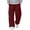 13#Wine, variant on Men's Cargo Casual Pants Drawstring Elastic Waist Straight Leg Trousers Lightweight Trendy Loose Fit Pants with Pockets Light Gray 5XL