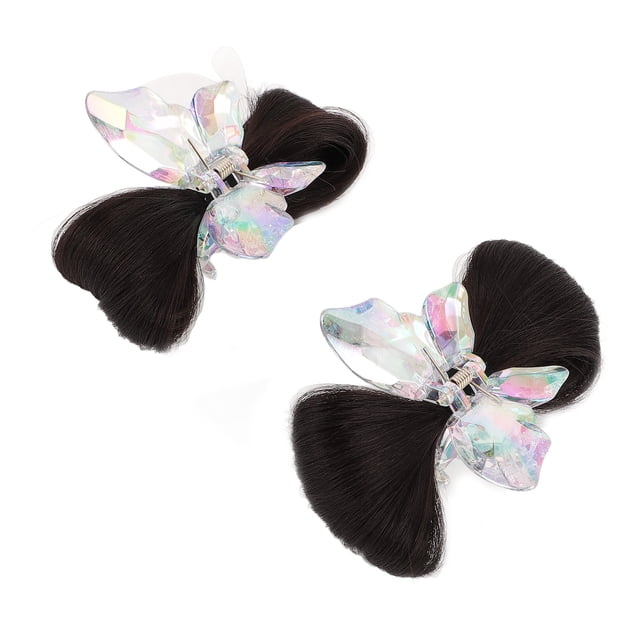 Lazo Para El Pelo De La Peluca, Ligero Y Animado, 2 Piezas, Cómodos Clips Decorativos Para Peluca Con Lazo Para Mujeres Y Niñas, Peinado