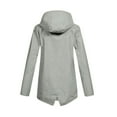 thumbnail image 3 of MSJUHEG Winter Coats For Women Jackets For Women Women Outdoor Loose Plush Solid Plus Thick Warm Women Hooded Raincoat Size Windproof Winter Outdoor Women'S Coat Fleece Jacket Women Gray S, 3 of 3