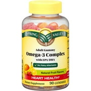 Spring Valley Adult Gummy Omega-3 Complex with EPA/DHA, 90 count