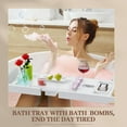 thumbnail image 5 of Premium Bathtub Tray Caddy, Expandable Bath Tray, Unique House Warming Gifts, New Home, Anniversary and Wedding Gifts for Couple, Bridal Shower Gift for Women, 5 of 5