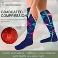 thumbnail image 4 of 6 Pairs Medical Sport Compression Socks - 15-20mmhg Graduated Knee-High Support for Men & Women, Ideal for Soccer, Running, and Nurses, 4 of 8