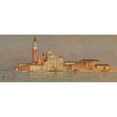 thumbnail image 2 of Samuel Colman 18x10 Black Ornate Wood Framed Double Matted Museum Art Print Titled - Santa Maria Della Misericordia (1874), 2 of 5