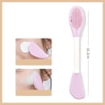 thumbnail image 2 of Cepillo de doble cabezal para mascarilla facial, cepillo limpiador de poros, aplicador de película de barro, cepillo de belleza para mascarilla facial, cepillo de maquillaje, 2 of 2