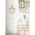 thumbnail image 2 of Lámpara colgante Living District Jolie con cuentas de 16 pulgadas, color blanco envejecido, 2 of 8
