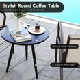 thumbnail image 4 of Resenkos Patio Furniture Sets,Outdoor & Patio Furniture Sets,3 Piece Patio Metal Aluminum Wide Armchair and Table Set-Rusic Brown, 4 of 10