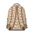 thumbnail image 3 of Hedgehog Pattern Backpack for School,Cute School Bag,Schoolbag with Adjustable Shoulder Straps & Padded Back,15.3"x11"x7.1"., 3 of 6