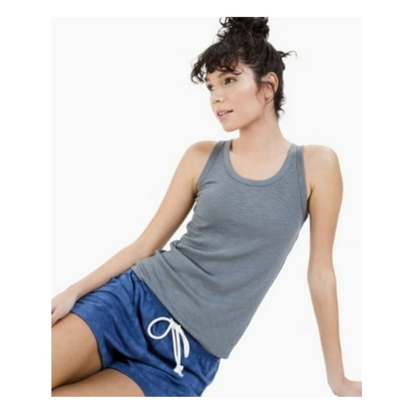 JENNI Intimates Gray Sleep Shirt Pajama Top XS