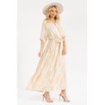 thumbnail image 1 of Vestido bordado de hojas Roman Fashion /Juvenil, 6067 (Beige) beige EG, 1 of 4