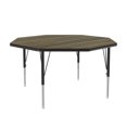 thumbnail image 2 of Correll A48-OCT-53 1.25 in. High Pressure Top Octagonal Activity Tables, Colonial Hickory - 48 in., 2 of 4