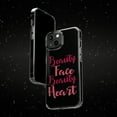 thumbnail image 6 of DistinctInk Clear Case for Apple iPhone 15 PLUS (6.7" Screen) - Beauty Face Beauty Heart, 6 of 9