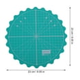 thumbnail image 3 of SkyAuks 14x14 Rotating Self-Healing Cutting Mat for Quilting, Sewing & Craft Projects - Durable, Lightweight Rotary Mat for DIY Crafters, 3 of 7