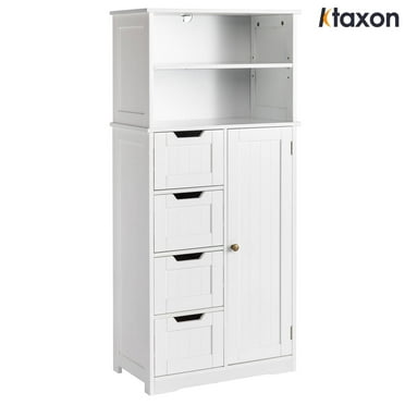 UTEX 3 Tiers Kitchen Storage Cart, Slim Slide Out Rolling Pantry Shelf ...