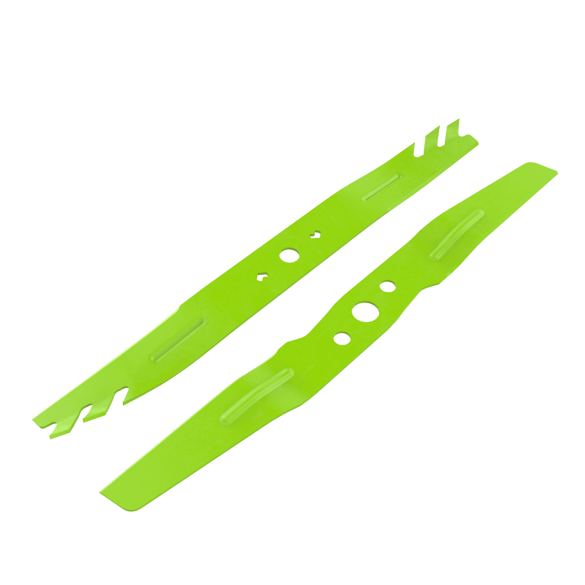 Greenworks 21 inch Dual Mulching Blades for Walk-Behind Lawn Mowers, Razor Cut Blades, Part 1816302, 2 Blades Included