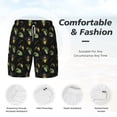 thumbnail image 5 of Lsque Mens Swim Trunks Bee Floral Pattern - Bathing Suit Compression Liner - Beach Swim Shorts Swimwear - (S-3XL) - Stretch Quick Dry -Small, 5 of 9