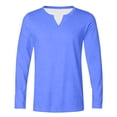thumbnail image 5 of yillto Mens Big and Tall Tshirts Long Sleeve V Neck Basic tee Summer Casual Plain Loose Shirts S-5XL, 5 of 6
