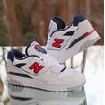 thumbnail image 3 of New Balance 550 White Blue Red Men’s Size 10 Custom BB550ESD, 3 of 6