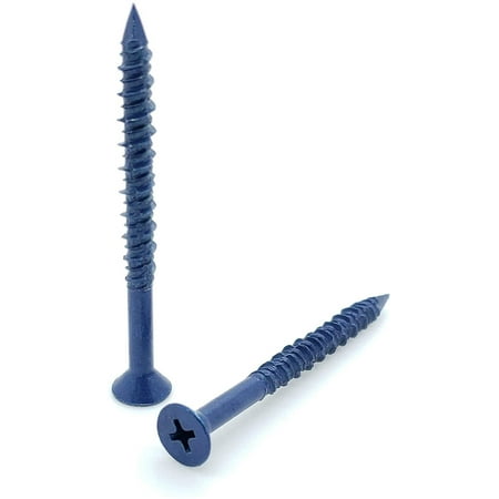 

(SNG482) 100 Qty 3/16 x 2-1/4 Flat Head Phillips Diamond Tip Concrete Screws to Anchor Masonry Block & Brick