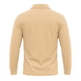 thumbnail image 4 of Trgacdwlo Polo Shirts for Men Breathable Long Sleeve Shirt Men Quick Dry Moisture Wicking Golf Polo Shirts for Men with Pocket Khaki XXXL, 4 of 9