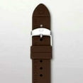 thumbnail image 1 of Michele 18Mm Chocolate Brown Silicone MS18AI040737 Strap $100.00, 1 of 2