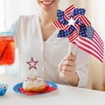 thumbnail image 6 of American Flags Patriotic Pinwheels,12 Pack 4th of July Decorations Small USA Flags On Stick With Fourth of July Pinwheels,Red White And Blue Memorial Day Decorations Patriotic Party Supplies,5 Leaves, 6 of 7