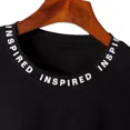 thumbnail image 4 of Playera Negra Hombre Estampado Deportivas Tenis Casual, 4 of 8