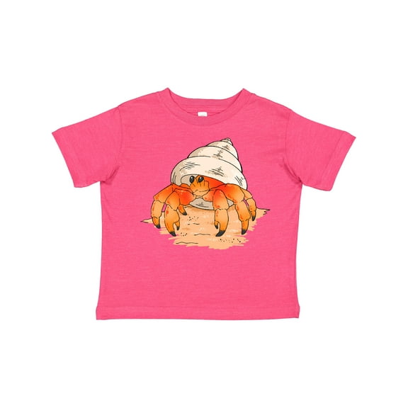 Inktastic Cute Hermit Crab on Beach Boys or Girls Toddler T-Shirt