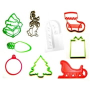 How The Grinch Stole Christmas Movie Set Of 9 Cookie Cutters USA PR1119