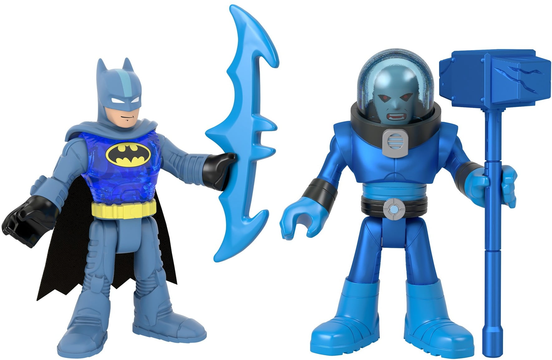 Lot 2PCS Fisher Price Imaginext DC Super Friends Batman & Penguin Figure Boy Toy 