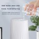 thumbnail image 2 of Wosthever Humidificador de aire, rociador de niebla de gran capacidad con luz, difusor de aceite esencial de aromaterapia, suministros de vaporizador Humidificadores Blanco Wosthever HA059314-01B, 2 of 6