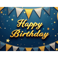 thumbnail image 4 of Elegant Gold 80th Birthday Banner Celebration Backdrop Party Decoration Photography Props Festive Event Supplies Birthday Party Decor Decors, 4 of 8