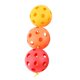 thumbnail image 2 of Bolas de juguete sensorial con 9 agujeros para los dedos, juguete de desarrollo temprano, coordinación mano-ojo para Rojo Naranja Amarillo, 2 of 9