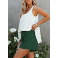 thumbnail image 4 of Asyoly Womens Shorts Summer Casual Ruffle Elastic High Waisted Smocked Shorts Pants, 4 of 7