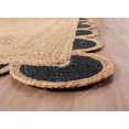 thumbnail image 4 of Scalloped Jute Rug (Black, 4x6 ft), 4 of 7
