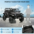 thumbnail image 4 of 12V Kids Electric Ride On Truck with Remote Control Ride On Toy for Toddler Boys & Girls Bluetooth Music Player LED Lights, 4 of 10