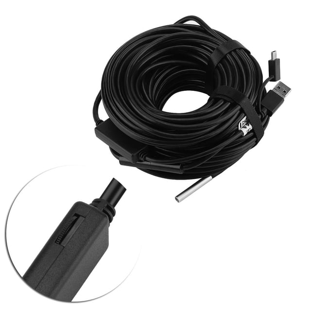 LAFGUR 1pc 20-Meter 5.5mm USB Endoscope with 720P Waterproof Camera for Pipe Car Inspection,USB Endoscope, USB Inspection Camera